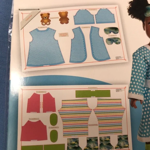 American girl size doll clothes fabric sew craft toys dresses - Picture 9 of 12